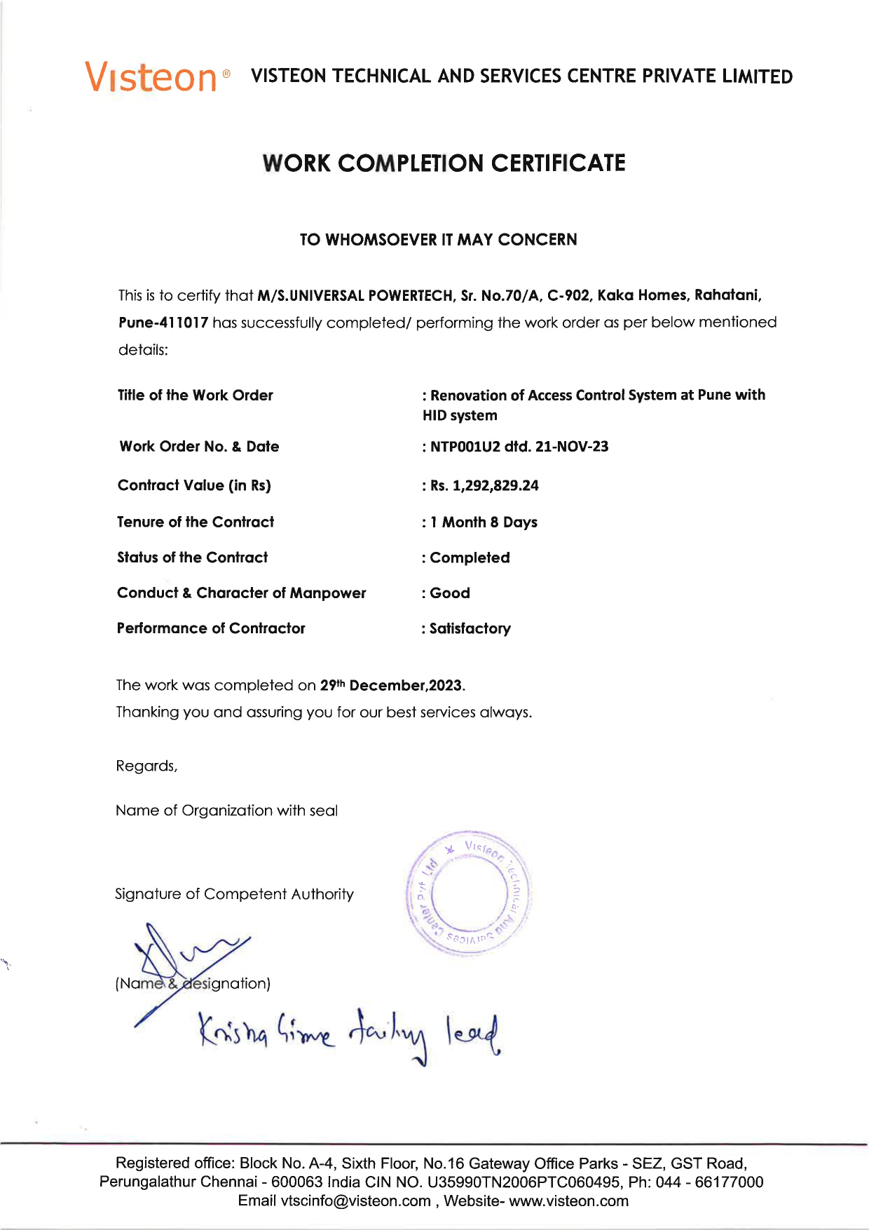 Certificate 9