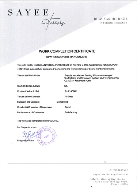 Certificate 9